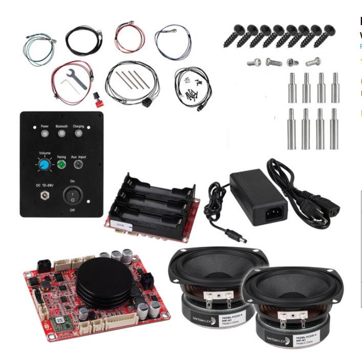 Portable store speaker kit